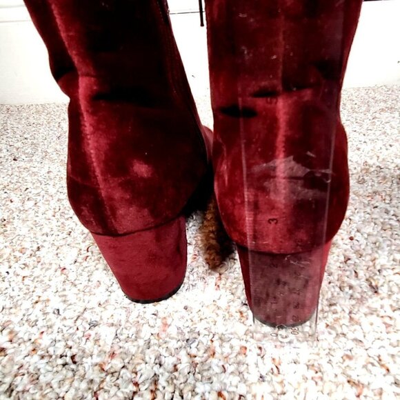 Call It Spring Ankle Velvet Boots Womens Size 8.5 - Picture 3 of 10